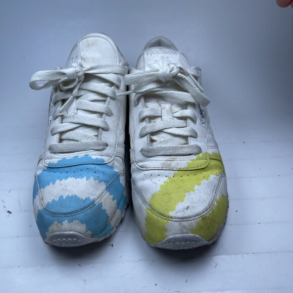 Reebok Collina Strada Classic Sneaker Womens 7,5 US White Leather Call Mom Shoes - Picture 2 of 16